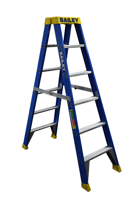 Bailey 150KG 6 Step RFDS Fibreglass Double Sided Ladder – Team Systems