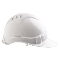 V6 Hard Hat Vented Pushlock Harness White 