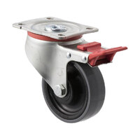 300kg Rated J Series Heavy Duty Castor - 100mm - Swivel with Brake