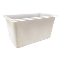 350L Injection Moulded Plastic Tank -  White (Optional - Add on Castors)