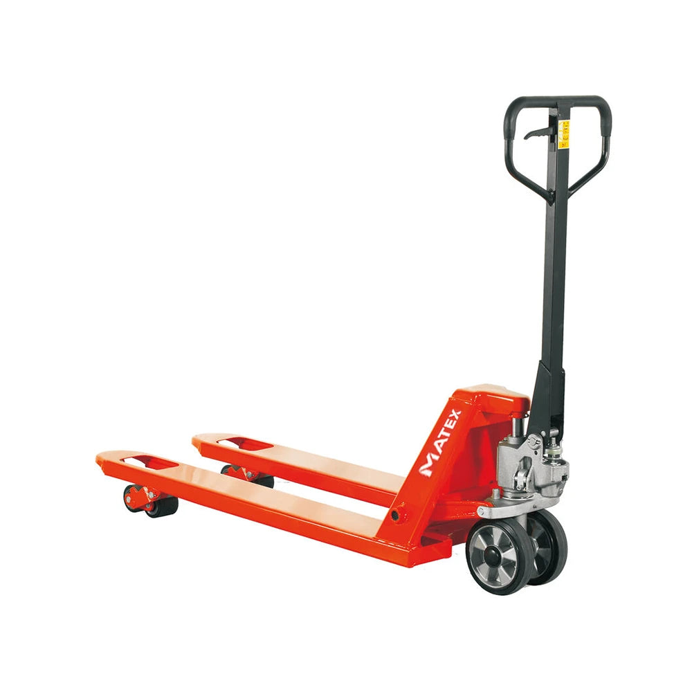 2T Rated Hand Brake Pallet Jack - 1150mm Fork Length
