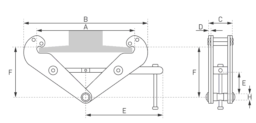 2000kg - Beam Clamps