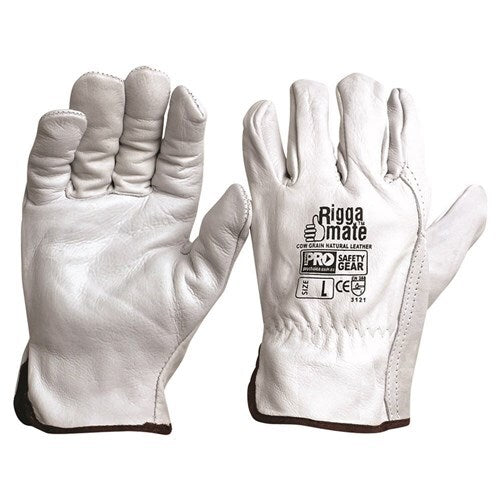 Natural Cowgrain Gloves