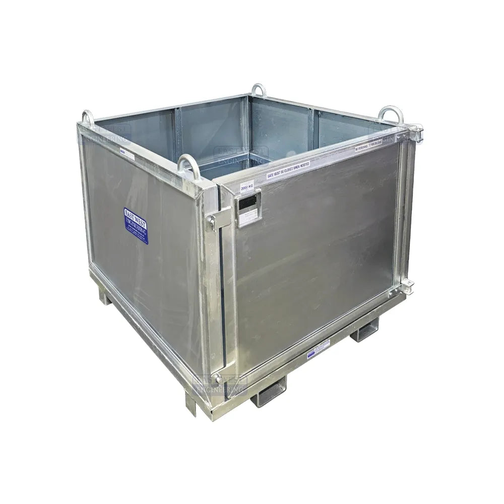 2T Rated Sheet Sided Crane Goods Cage