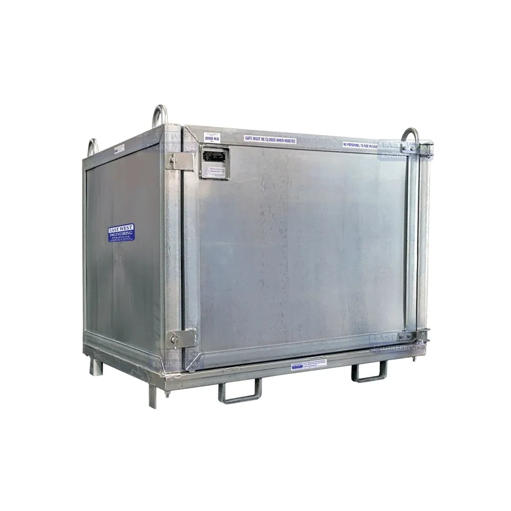 2T Rated Sheet Sided Crane Goods Cage