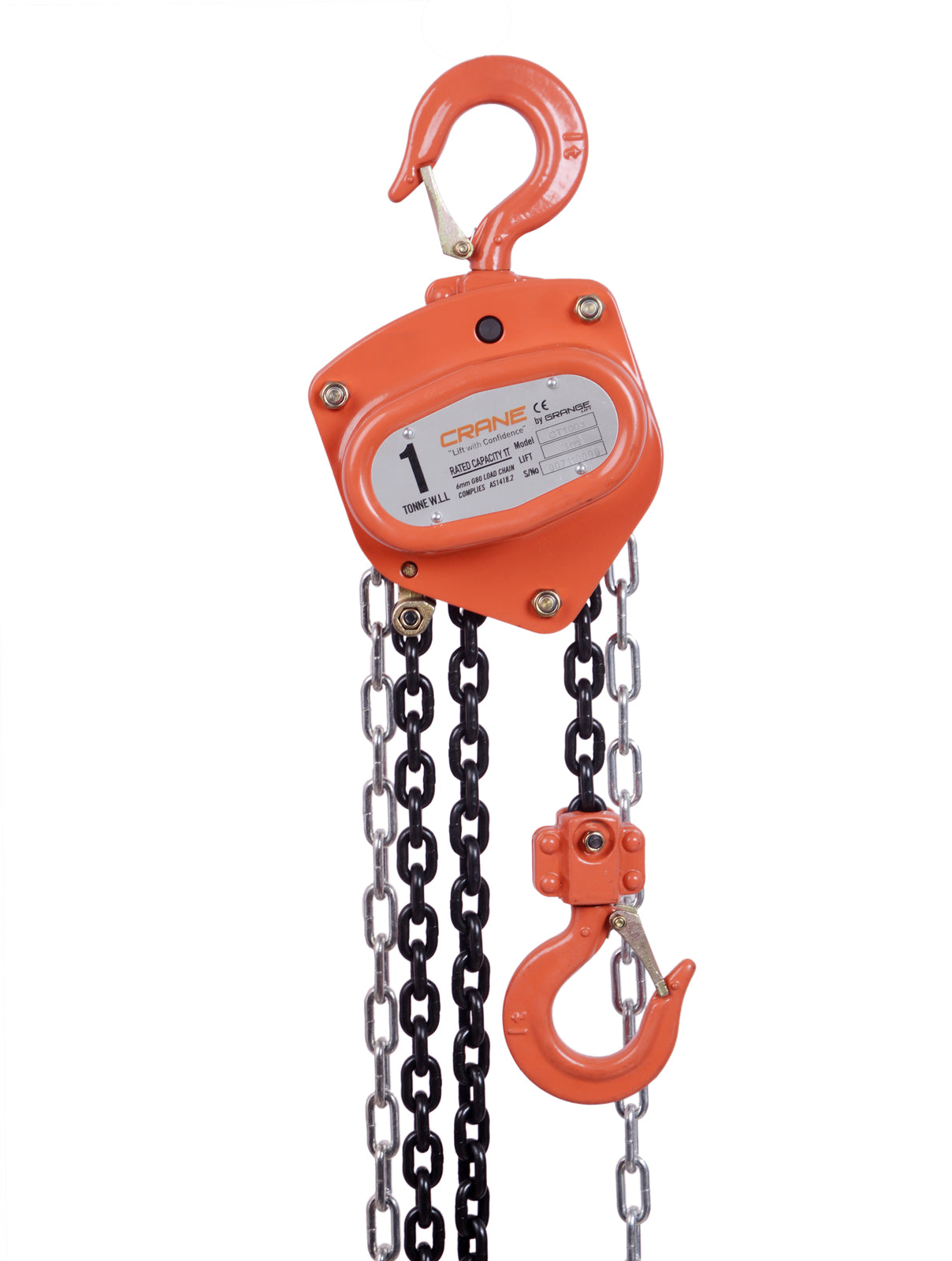 CRANE TOUGH G80 1000kg Chain Block - 3.0m