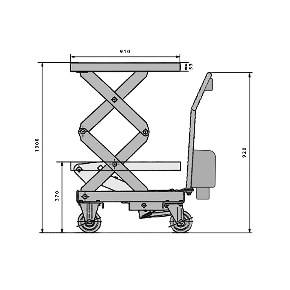 350kg Rated Electric Double Scissor Lift