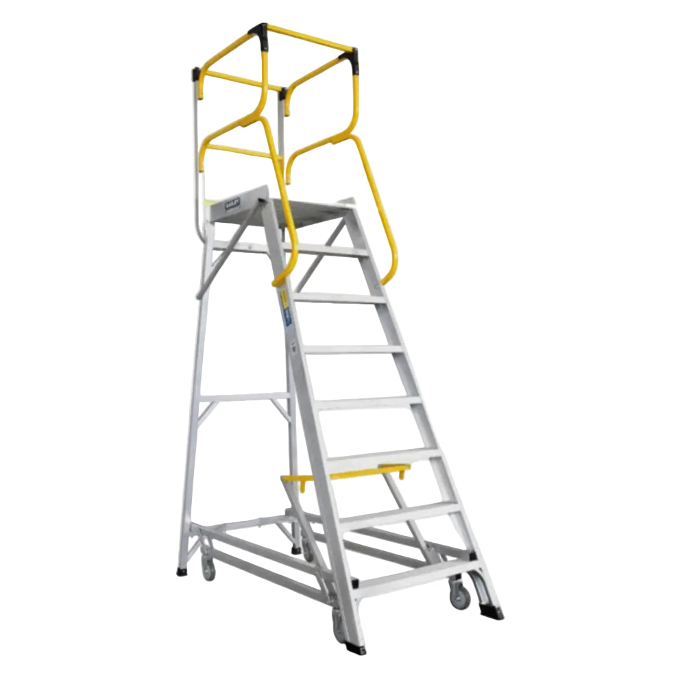 Bailey 14 Steps Deluxe Aluminium Order Picker Ladder - 200kg Rated ...