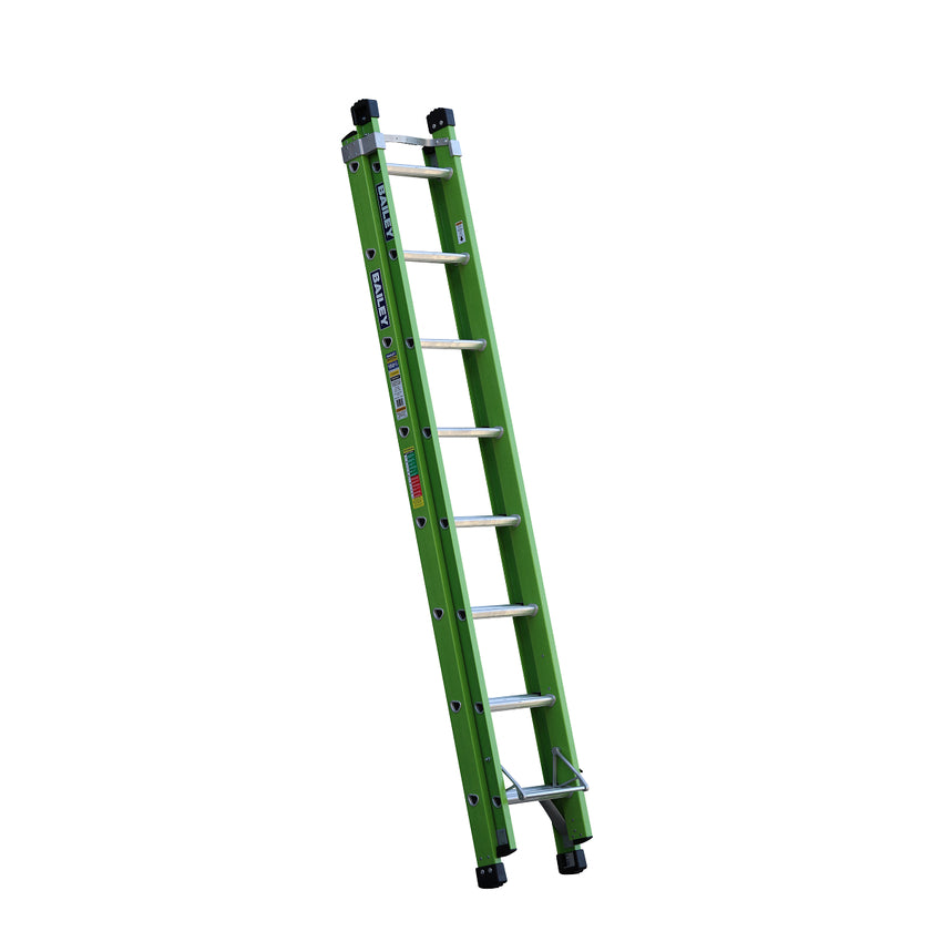 Bailey 150kg Rated Professional Fibreglass Extension Ladder with Electro Safe