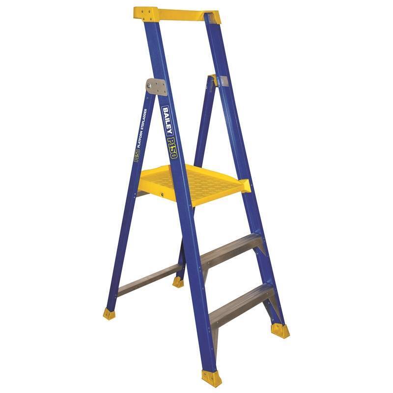 Bailey Fibreglass Platform Ladder - JOB Station - 150kg Rated