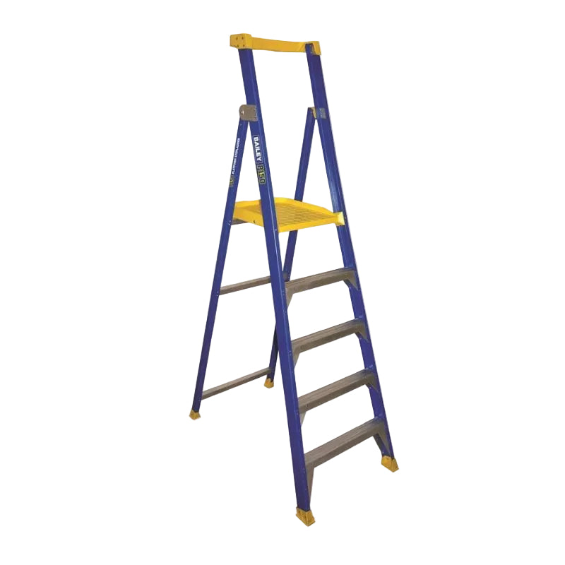 Bailey 5 Steps Fibreglass Platform Ladder - JOB Station - 150kg Rated