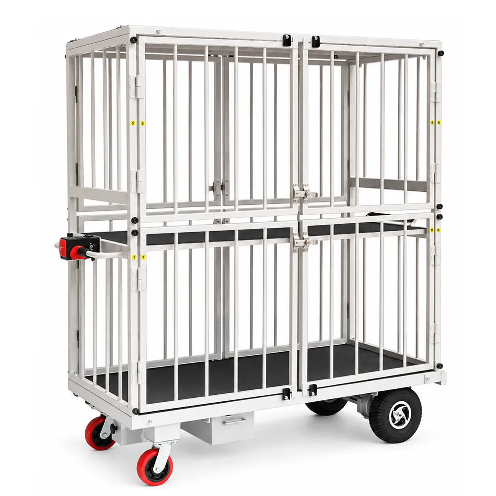 300kg Rated Powered Double Cage Trolley