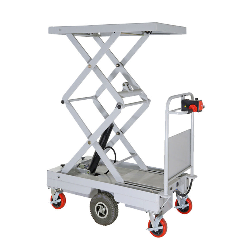 400kg Rated Fully Powered Electric Scissor Lift & Centre Drive Trolley