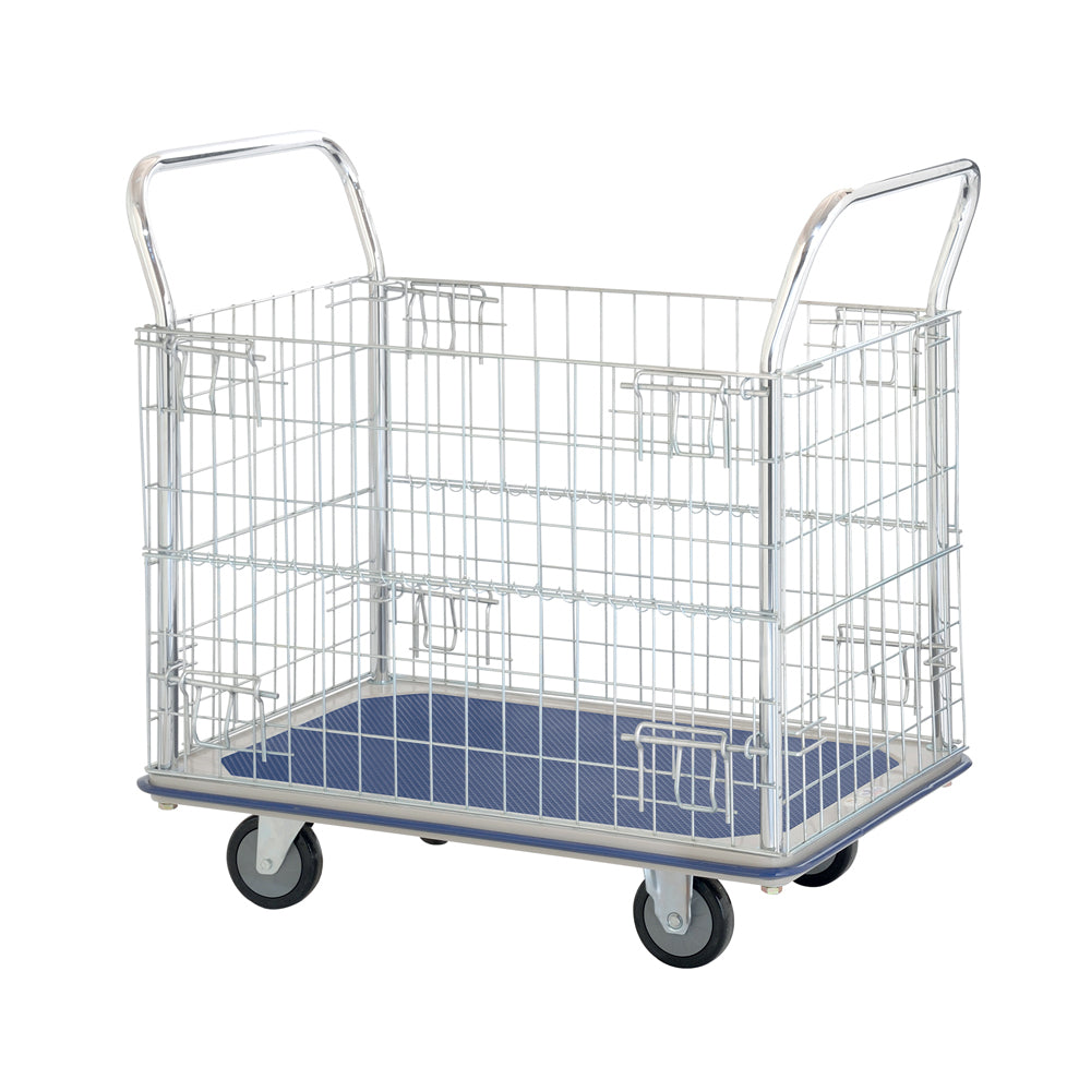 400kg Rated Steel Full Mesh Trolley