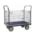 650KG Rated Single Steel Platform Trolley - Double Fixed Handles with Detachable Panels