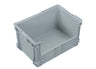 50L Plastic Crate Side Access  Mesh - Grey