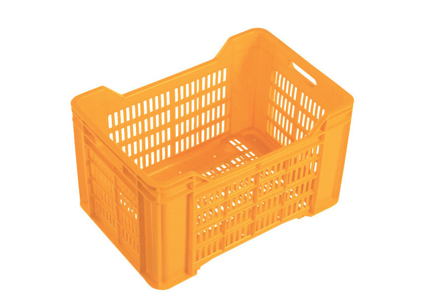 44L Plastic Crate Lug Box Vented