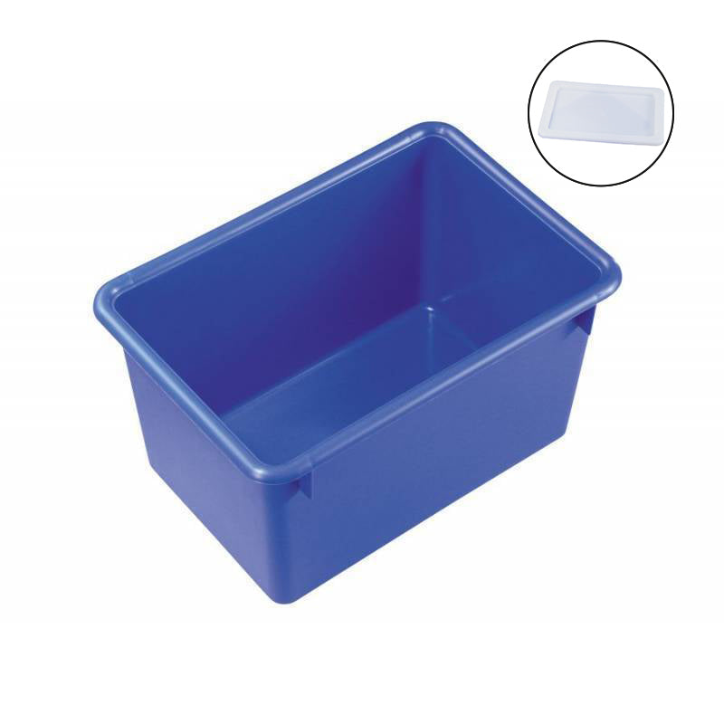27L Nesting Plastic Crate + Lid
