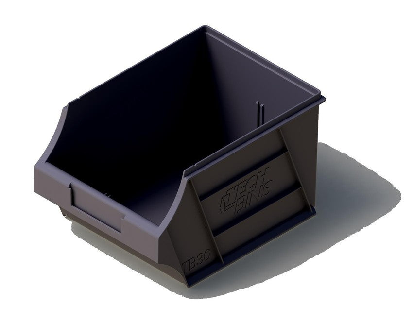 6.0L Plastic Microbin Storage Container - Black