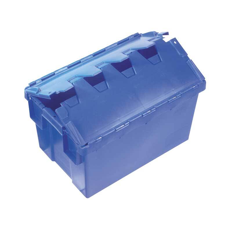 50L Plastic Crate Security With Lid