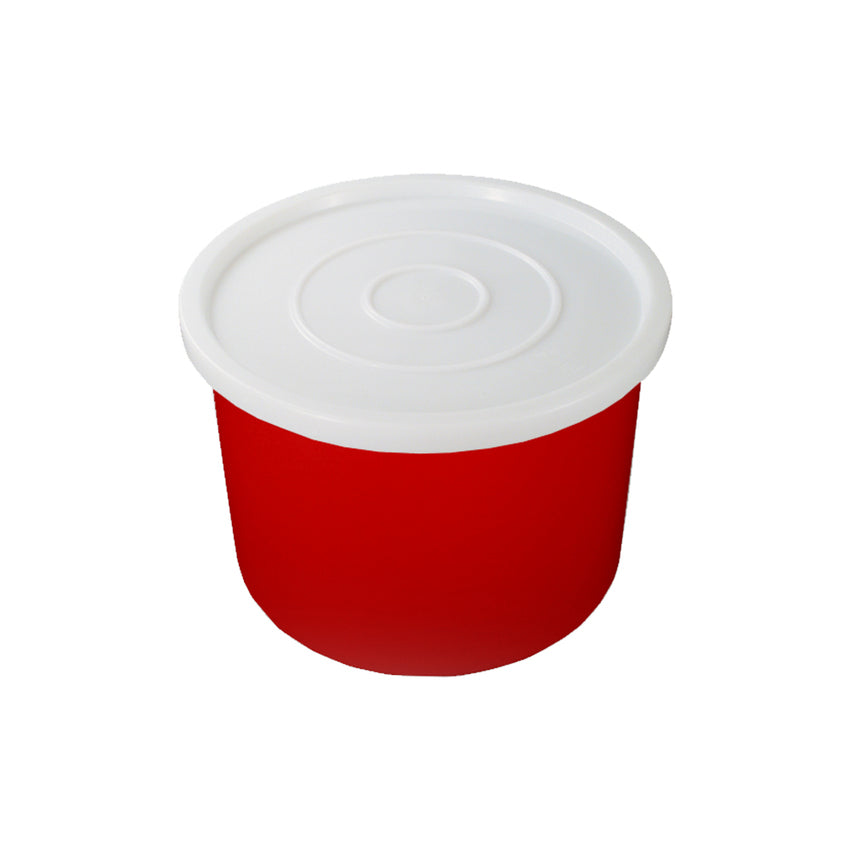 113L Plastic Bucket Circular Bin - Red – Team Systems