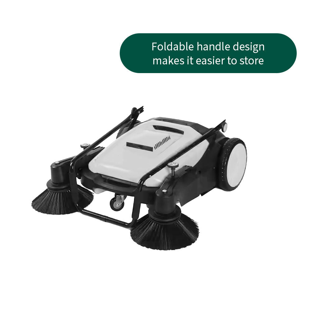 920mm Manual Floor Sweeper with Foldable Handle and Roller Brush
