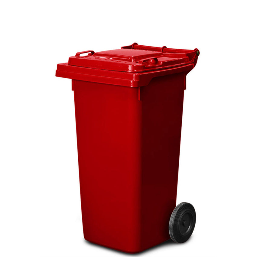 120L Wheelie Bin - Red