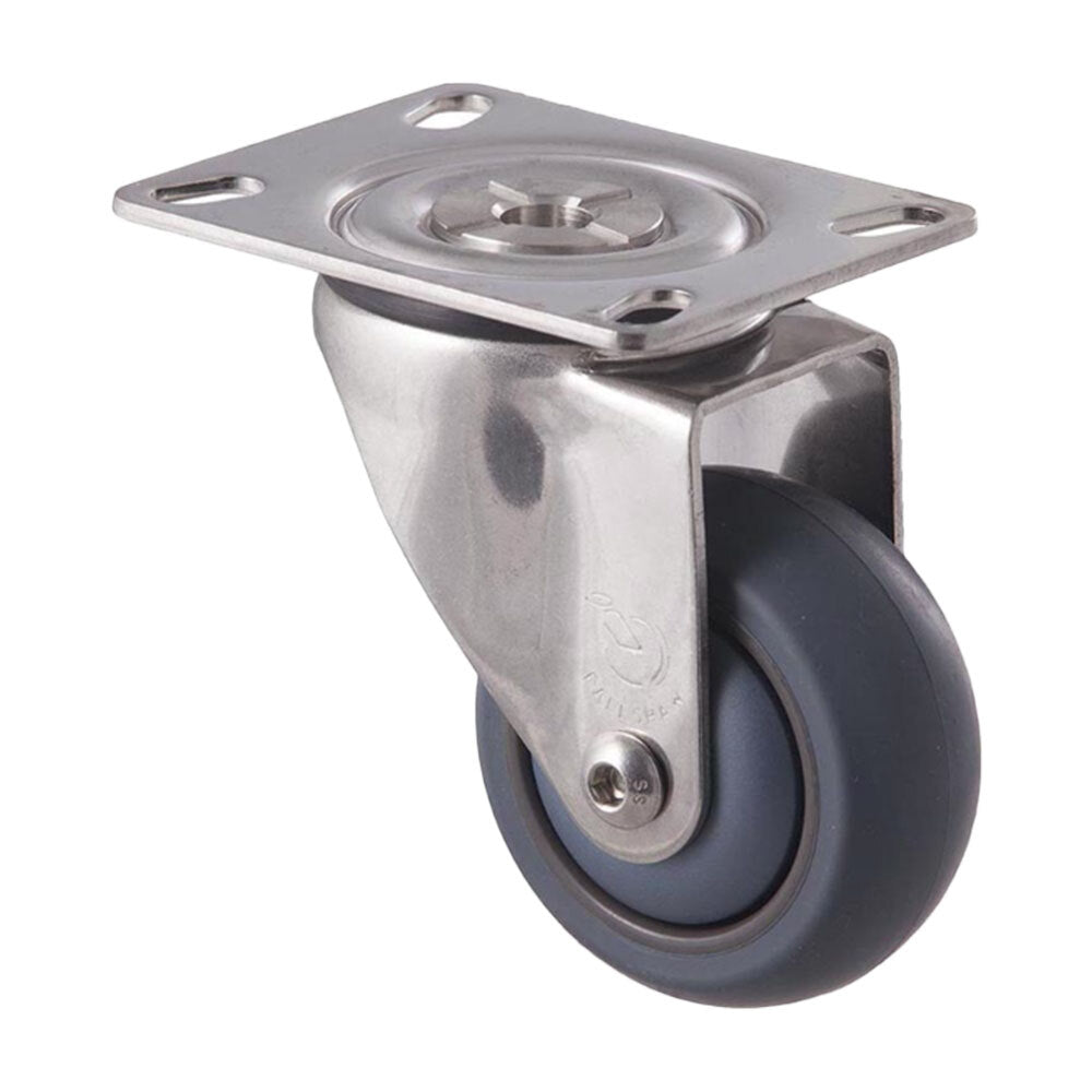 85kg Rated M Stainless Steel Series Castor - 75mm - Swivel Plate