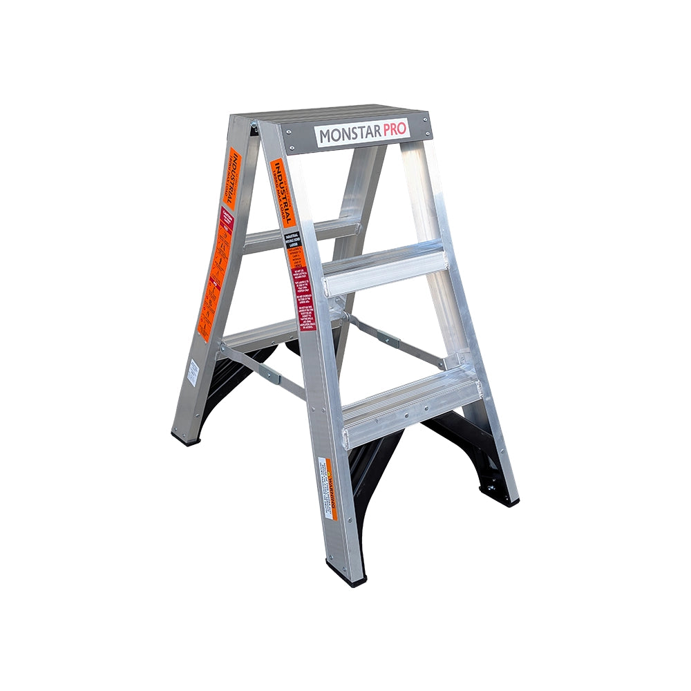 3 - 5 Step 180kg Rated Monstar Pro Aluminium Step Ladder