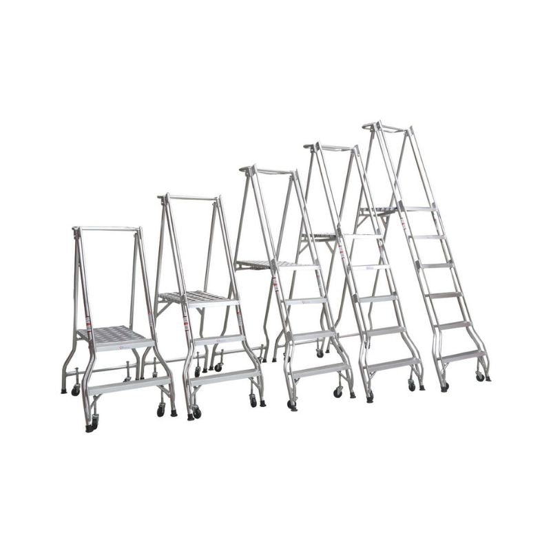 2 - 6 Step 150kg Rated Mobile Platform Laddder