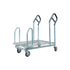 200kg Rated Nesting Flat Deck Cargo Trolley with 4 Handles