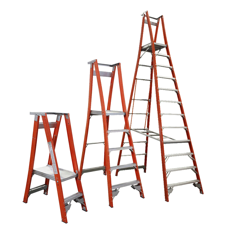 Indalex Fibreglass Platform Ladder - 150kg Rated