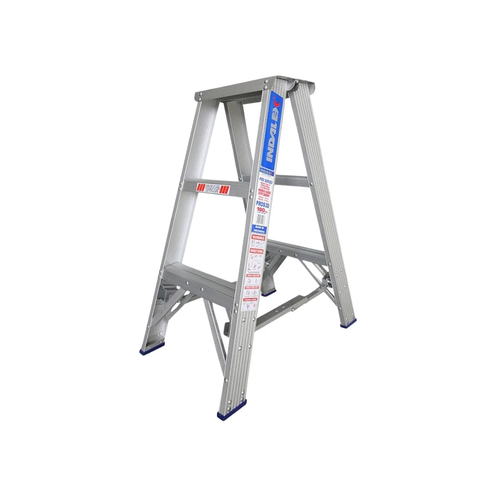 Indalex Double Sided Aluminium Step Ladder - 180kg Rated