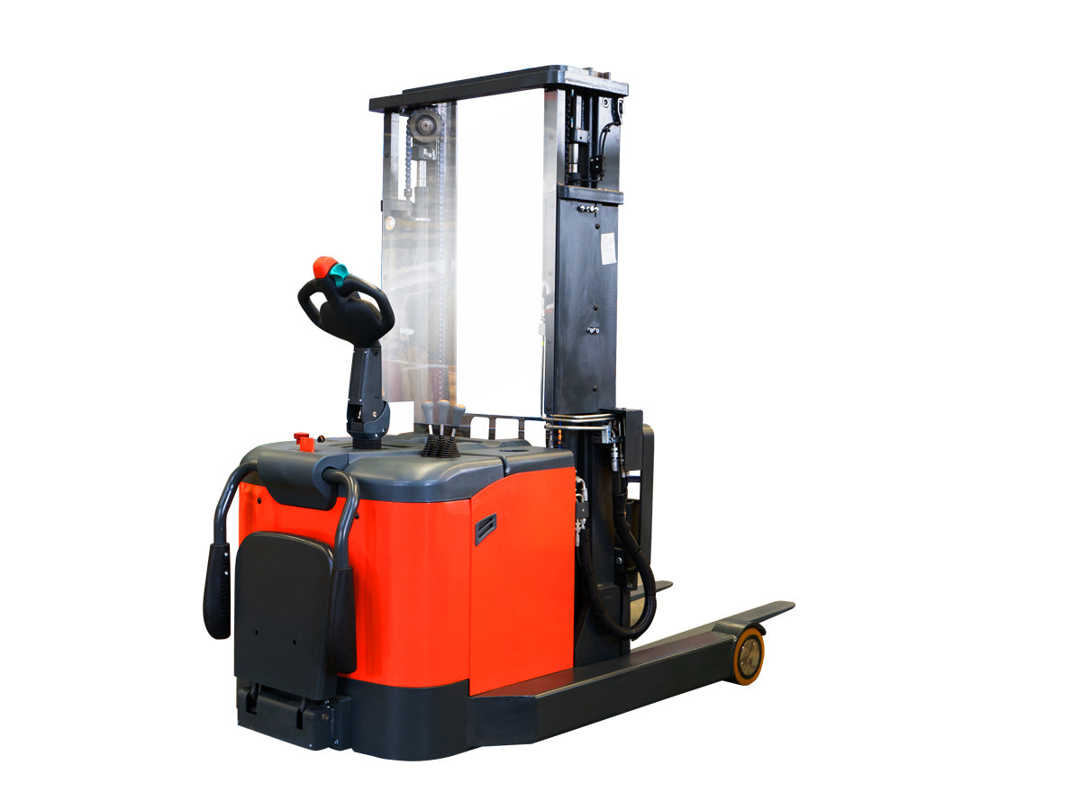 4.5m Lift Height - Electric Mast Reach Counterbalanced Lithium Power Stacker 1300KG