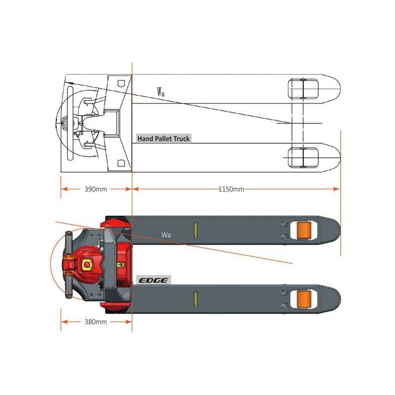 1.5T Rated Heavy Duty Electric Pallet Jack