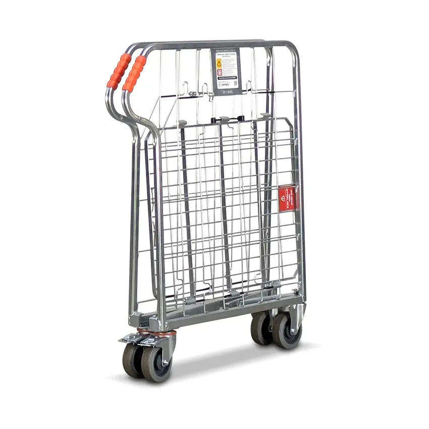 500kg Rated 2 Sided Folding Roll Cage Trolley