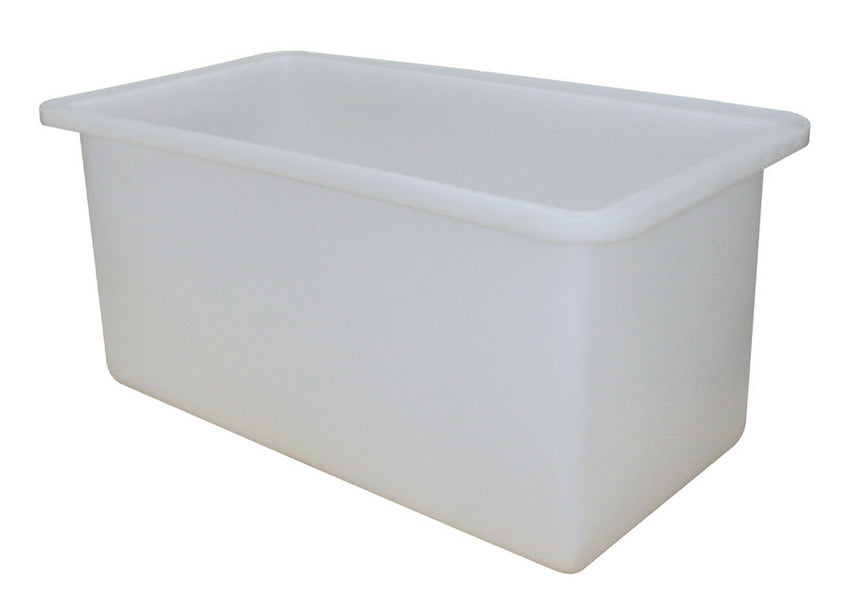455L Plastic Rectangular Tank - White