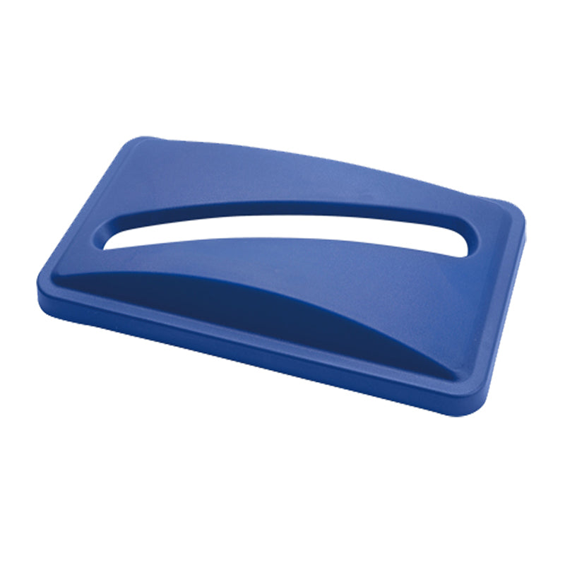 Svelte Plastic Paper Recycling Lid - Blue