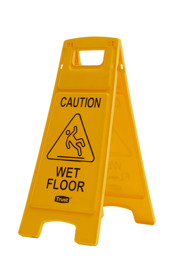 Caution Wet Floor Safety Sign  - Yellow