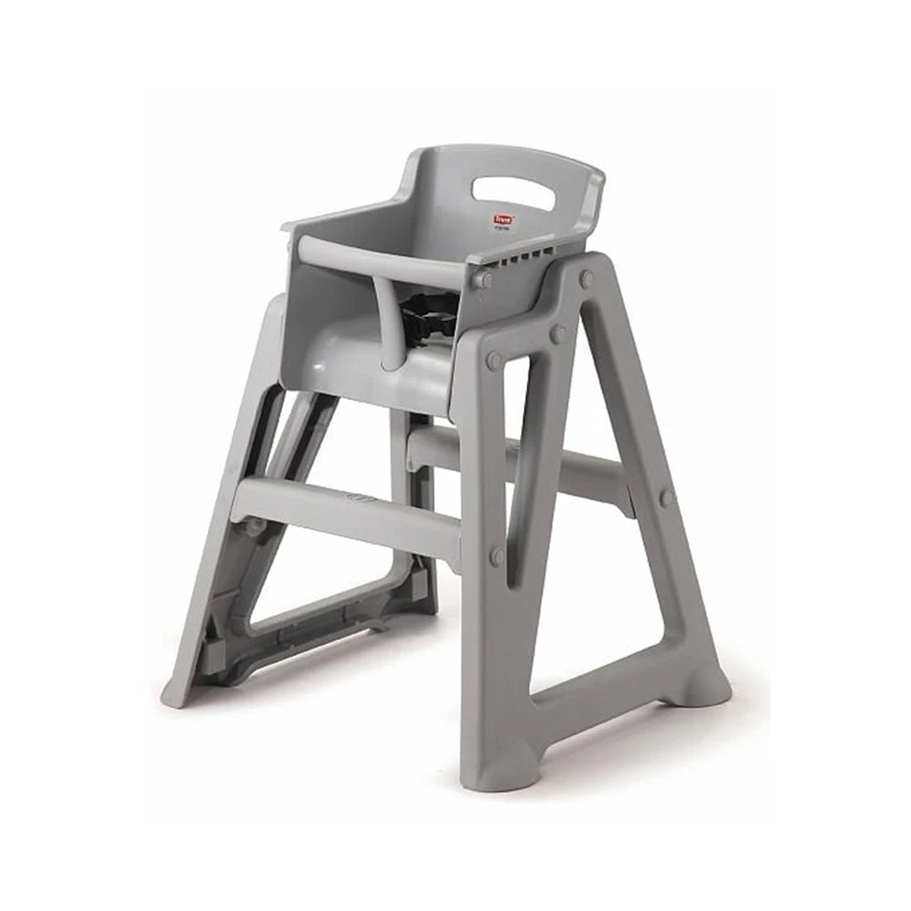 Microban High Chair Flatpack - Platinum