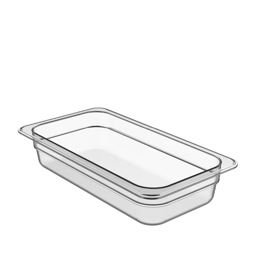 2.5L - 7.0L Cold Food Pan, 1/3 Size, Polycarbonate, BPA-free
