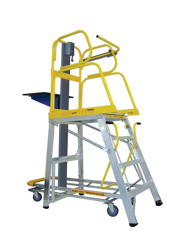 StockMaster Lift-Truk Manual Order Picking Ladder - 150kg Rated