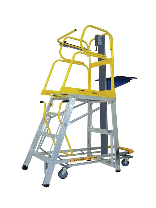 StockMaster Lift-Truk Manual Order Picking Ladder - 150kg Rated