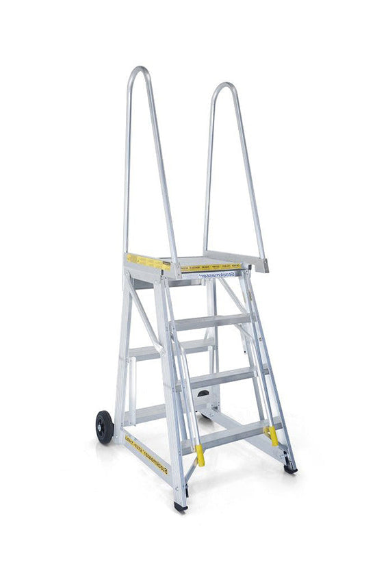 StockMaster Step-thru Access Mobile Ladder - 150Kg Rated