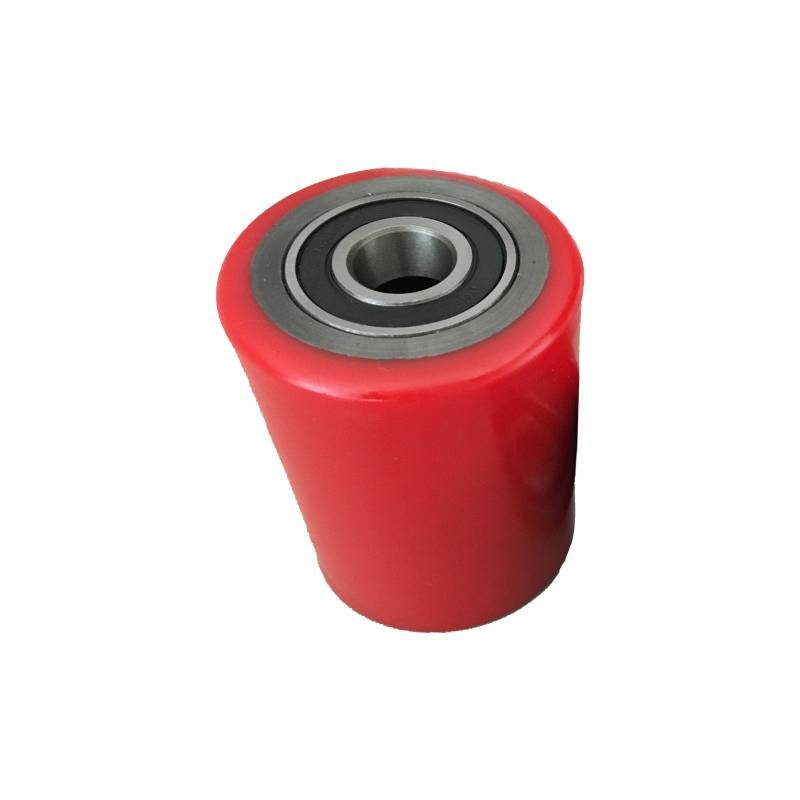 Pallet Truck Replacement Roller - Red Polyurethane Castor