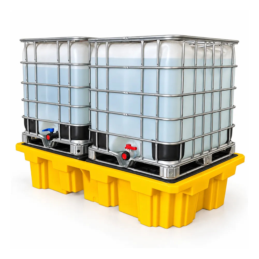 Spill pallet for 2 IBC containers - 1300L