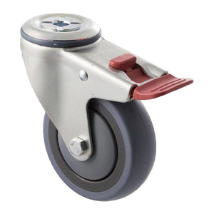 100kg Rated M Series Industrial Castor -100mm - Swivel With Brake