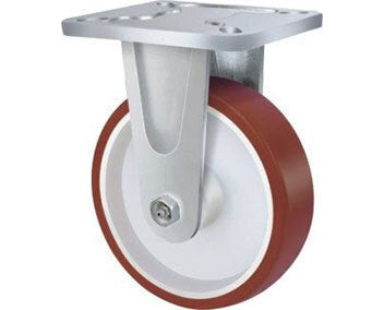 300kg Rated Urethane Castor - 125mm -Fixed