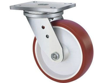 500kg Rated Urethane Castor - 200mm - Swivel