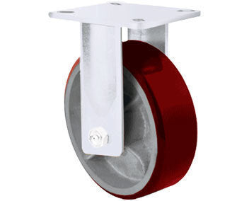 1300kg Rated Heavy Duty Urethane Castor - 250mm - Fixed